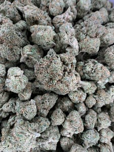 Hawaiian Shaved Ice THCa Flower packaging with lab-tested results and guaranteed potency